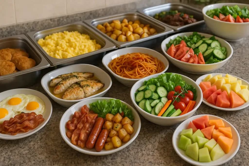 Buffet dining · European cuisine